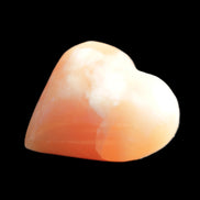 Honey Calcite heart 36mm 35.8g in sunlight - Rocks and Things Store