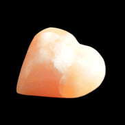 Honey Calcite heart 36mm 35.8g in sunlight - Rocks and Things Store