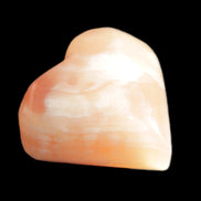 Honey Calcite heart 36mm 35.8g in sunlight - Rocks and Things Store