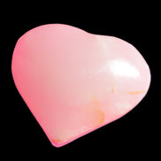 Pink-dyed Calcite heart 55*56mm 124.6g in sunlight - Rocks and Things Store