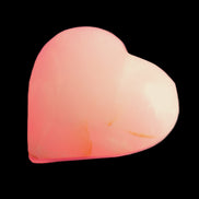 Pink-dyed Calcite heart 55*56mm 124.6g in sunlight - Rocks and Things Store