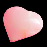 Pink-dyed Calcite heart 55*56mm 124.6g in sunlight - Rocks and Things Store
