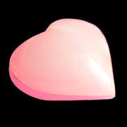 Pink-dyed Calcite heart 55*56mm 124.6g in sunlight - Rocks and Things Store