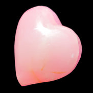 Pink-dyed Calcite heart 55*56mm 124.6g in sunlight - Rocks and Things Store