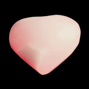 Pink-dyed Calcite heart 55*56mm 124.6g in sunlight - Rocks and Things Store