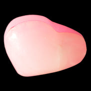 Pink-dyed Calcite heart 55*56mm 124.6g in sunlight - Rocks and Things Store