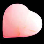 Pink-dyed Calcite heart 55*56mm 124.6g in sunlight - Rocks and Things Store