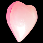 Pink-dyed Calcite heart 55*56mm 124.6g in sunlight - Rocks and Things Store