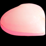 Pink-dyed Calcite heart 55*56mm 124.6g in sunlight - Rocks and Things Store