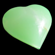 Calcite heart green dyed 64*62mm 135.5g in sunlight - Rocks and Things Store