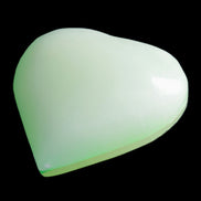 Calcite heart green dyed 64*62mm 135.5g in sunlight - Rocks and Things Store