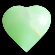 Calcite heart green dyed 64*62mm 135.5g in sunlight - Rocks and Things Store