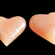 Ten Honey Calcite hearts selection 53-60mm 969g Wholesale Rocks and Things Store