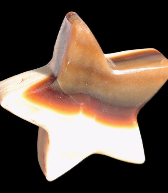 Chocolate Calcite Star 70*19mm 136.5g Rocks and Things Store