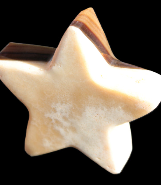 Chocolate Calcite Star 70*19mm 136.5g Rocks and Things Store