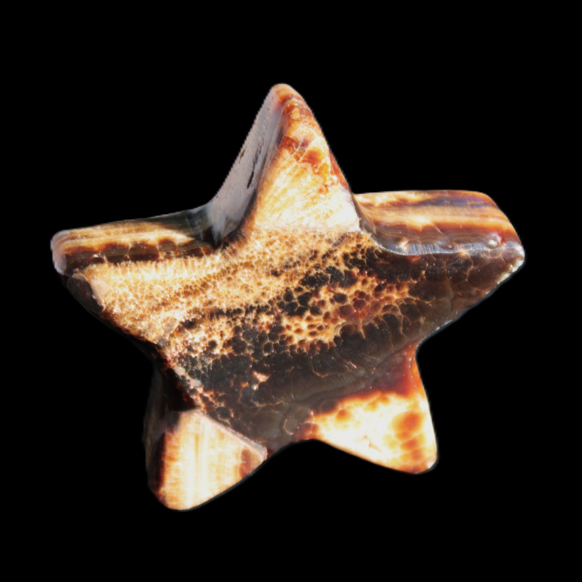 Chocolate Calcite Star 67*19mm 114.0g Rocks and Things Store