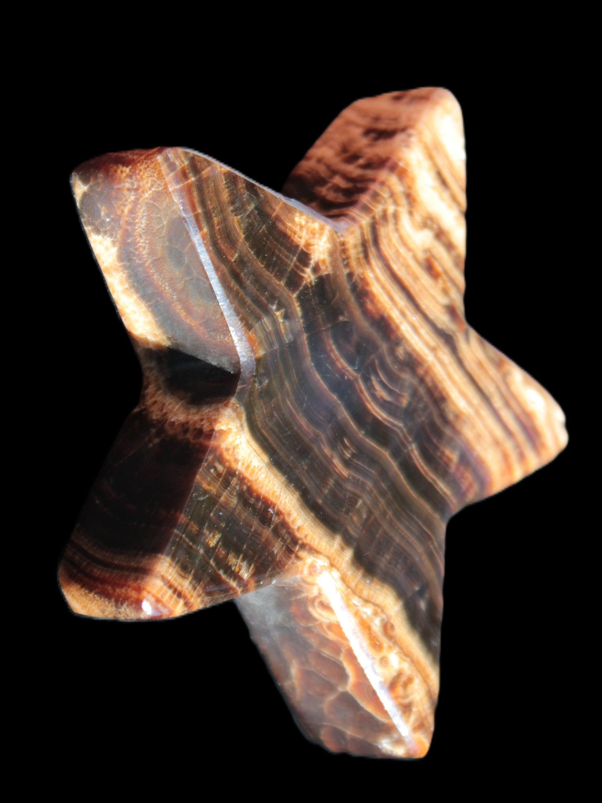 Chocolate Calcite Star 101*20mm 277.3g Rocks and Things Store