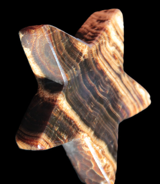 Chocolate Calcite Star 101*20mm 277.3g Rocks and Things Store
