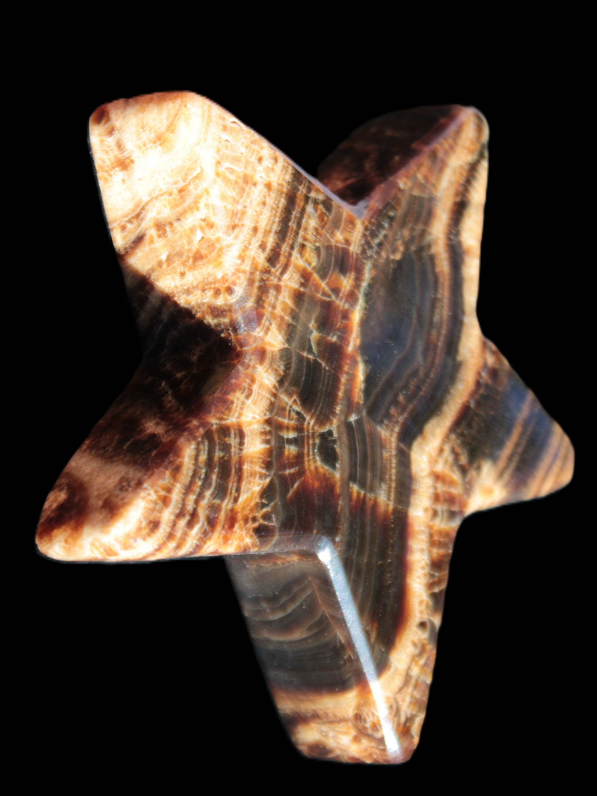 Chocolate Calcite Star 101*20mm 277.3g Rocks and Things Store