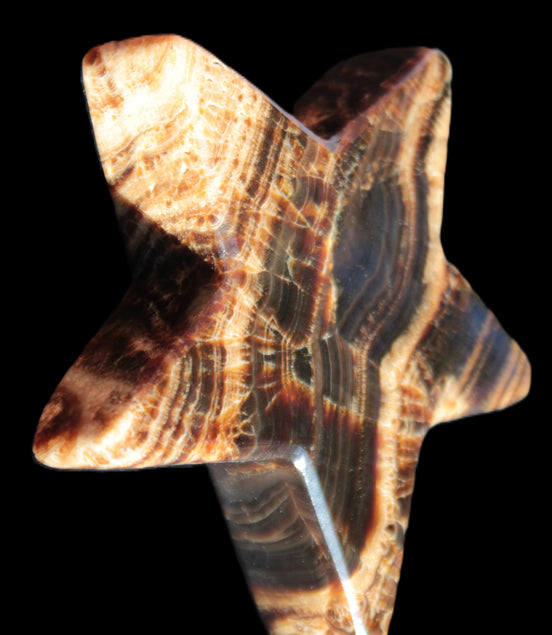 Chocolate Calcite Star 101*20mm 277.3g Rocks and Things Store