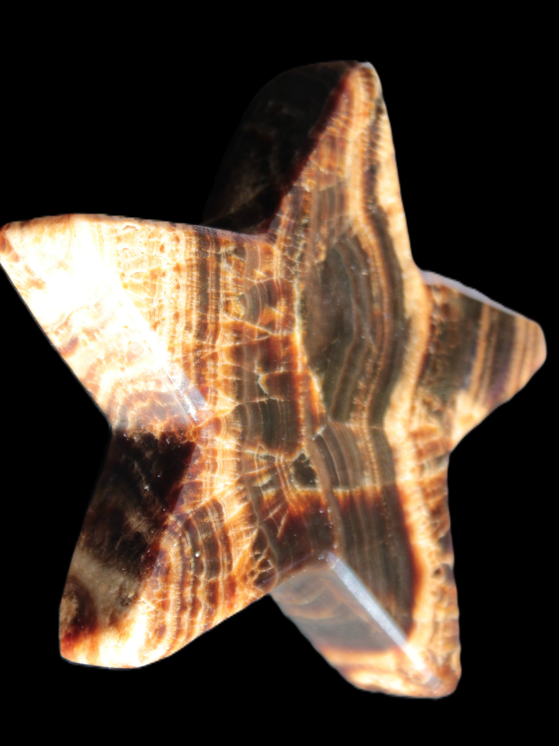 Chocolate Calcite Star 101*20mm 277.3g Rocks and Things Store