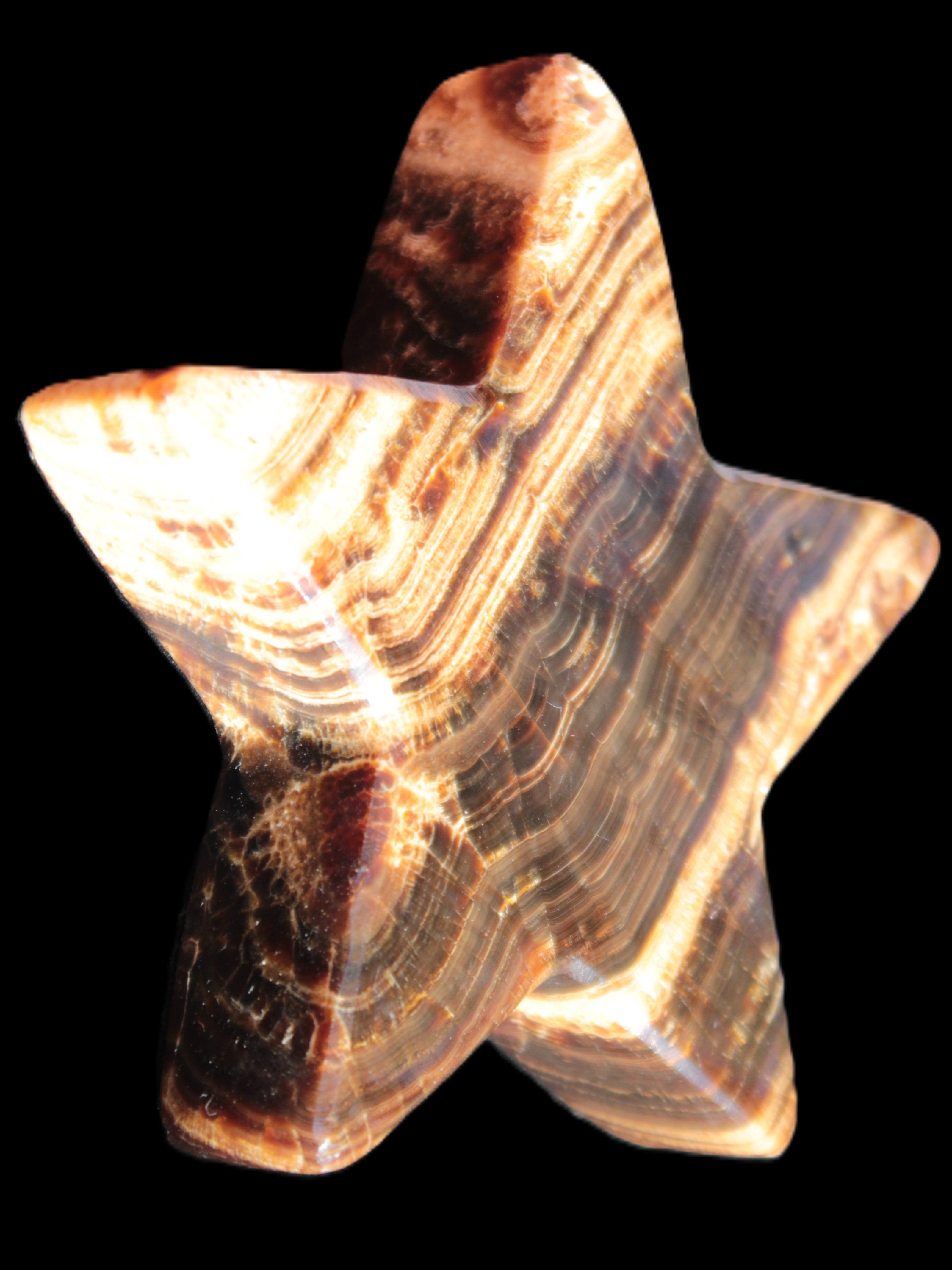 Chocolate Calcite Star 101*20mm 277.3g Rocks and Things Store
