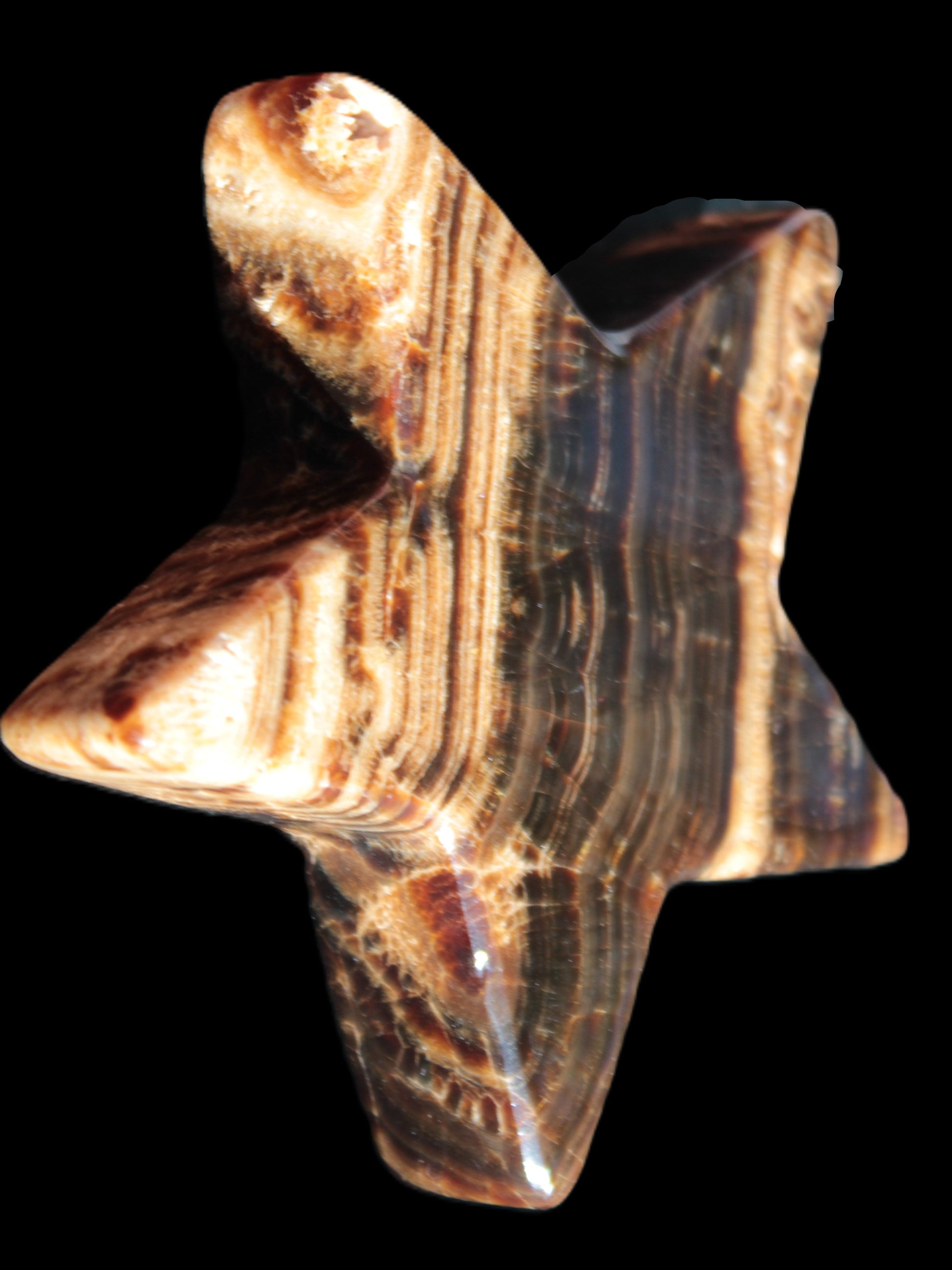 Chocolate Calcite Star 101*20mm 277.3g Rocks and Things Store