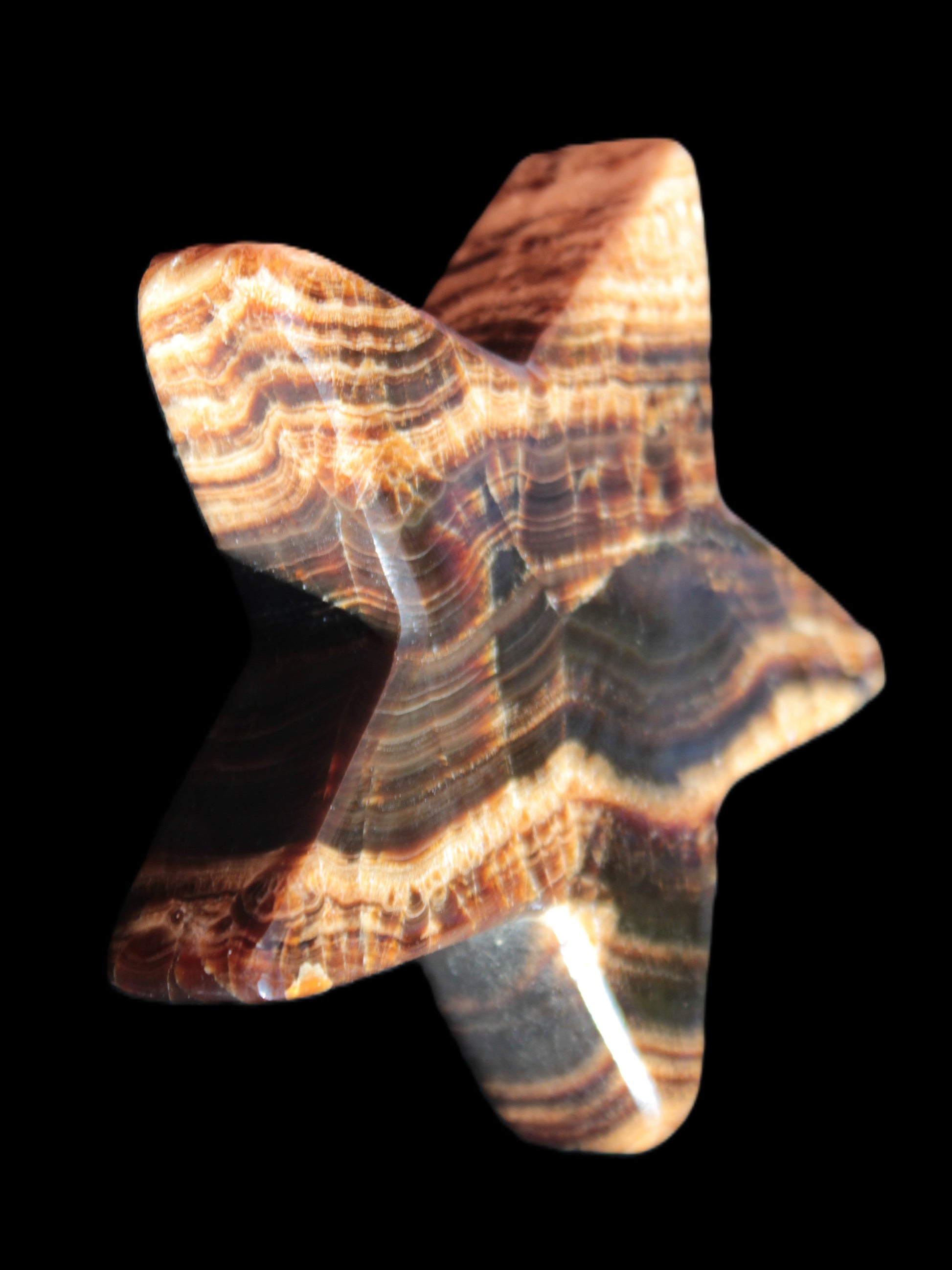 Chocolate Calcite Star 101*20mm 277.3g Rocks and Things Store