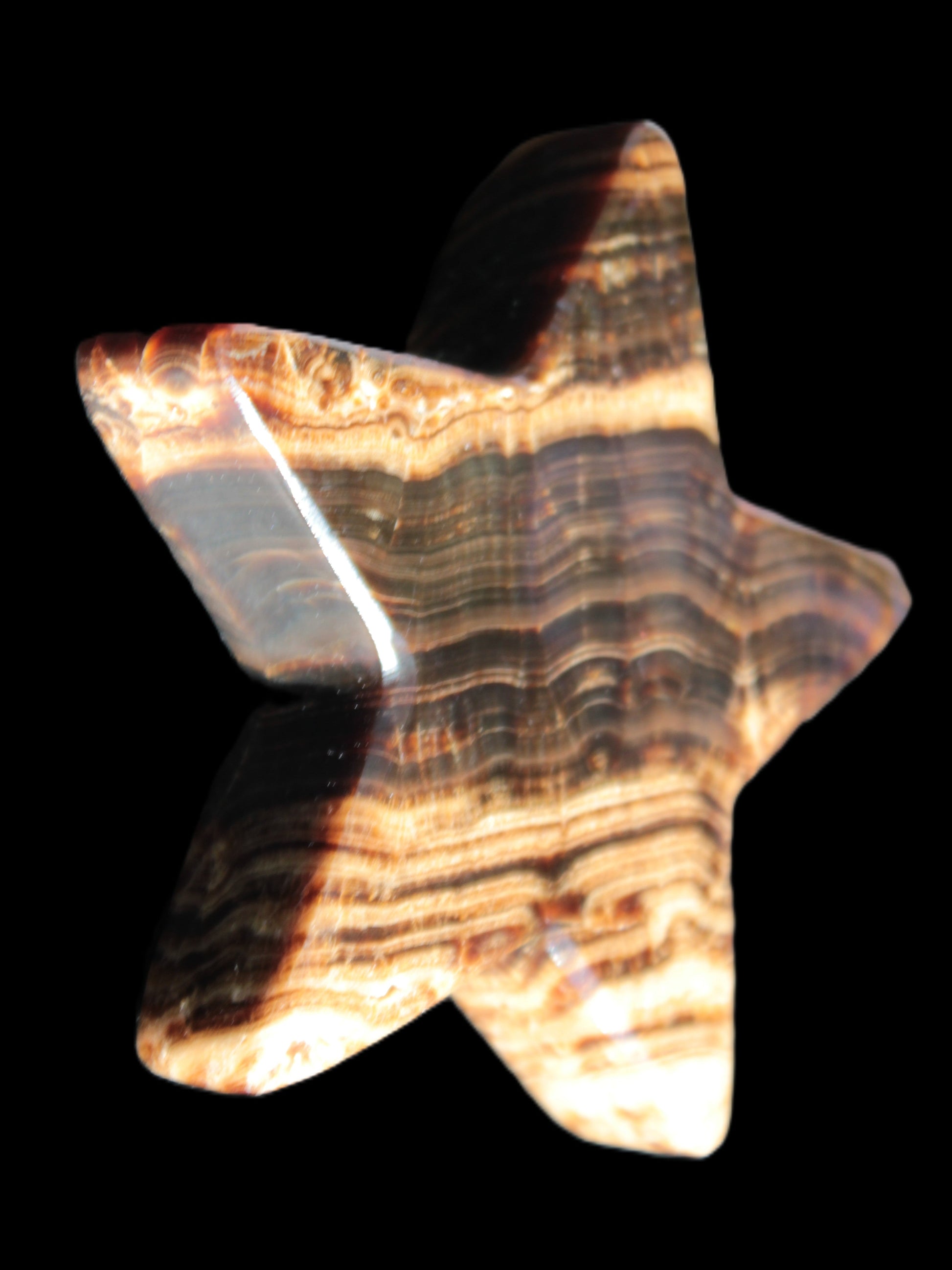 Chocolate Calcite Star 101*20mm 277.3g Rocks and Things Store