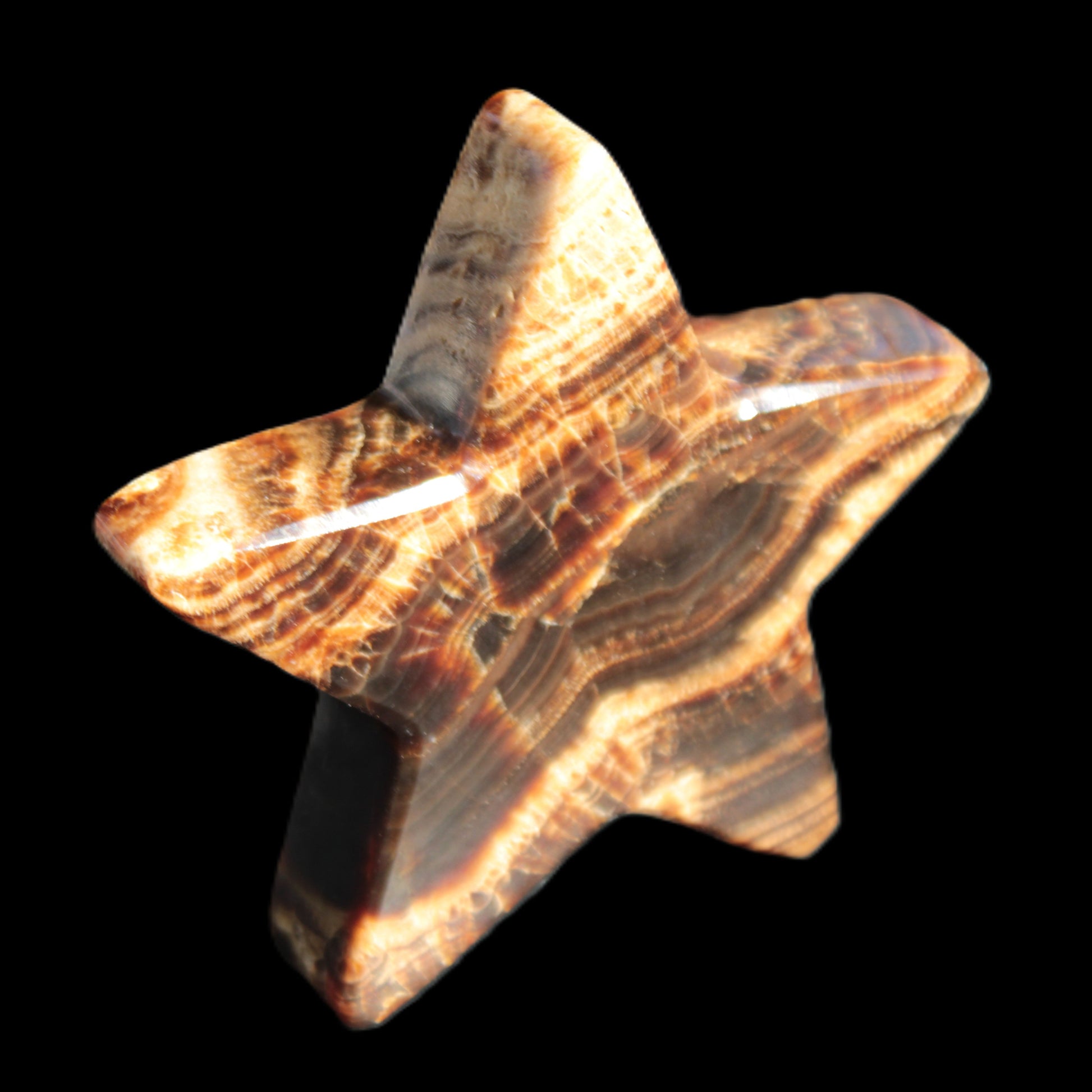Chocolate Calcite Star 101*20mm 277.3g Rocks and Things Store