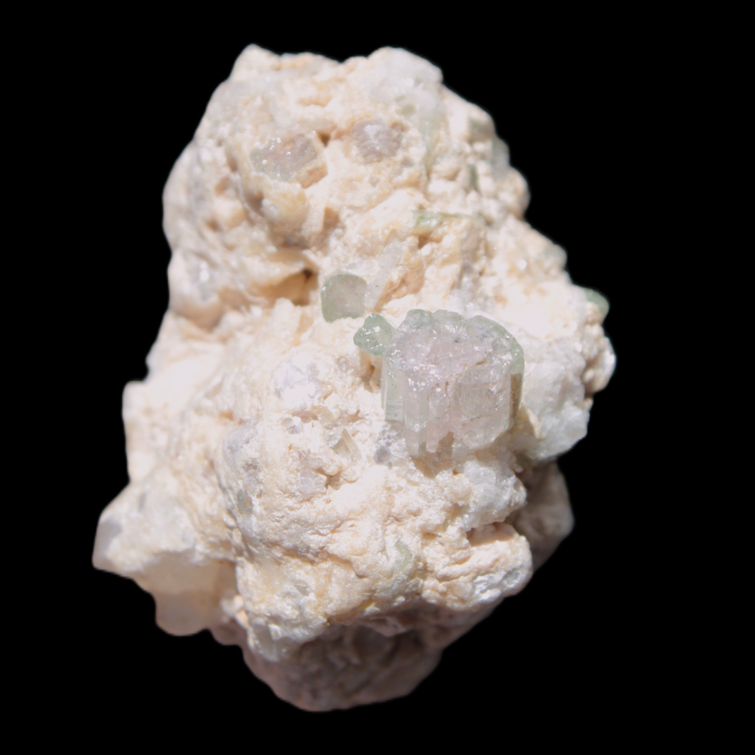 Aquamarine and Mica cluster 42*31*26mm 156ct 31.5g in bright sunshine - Rocks and Things Store