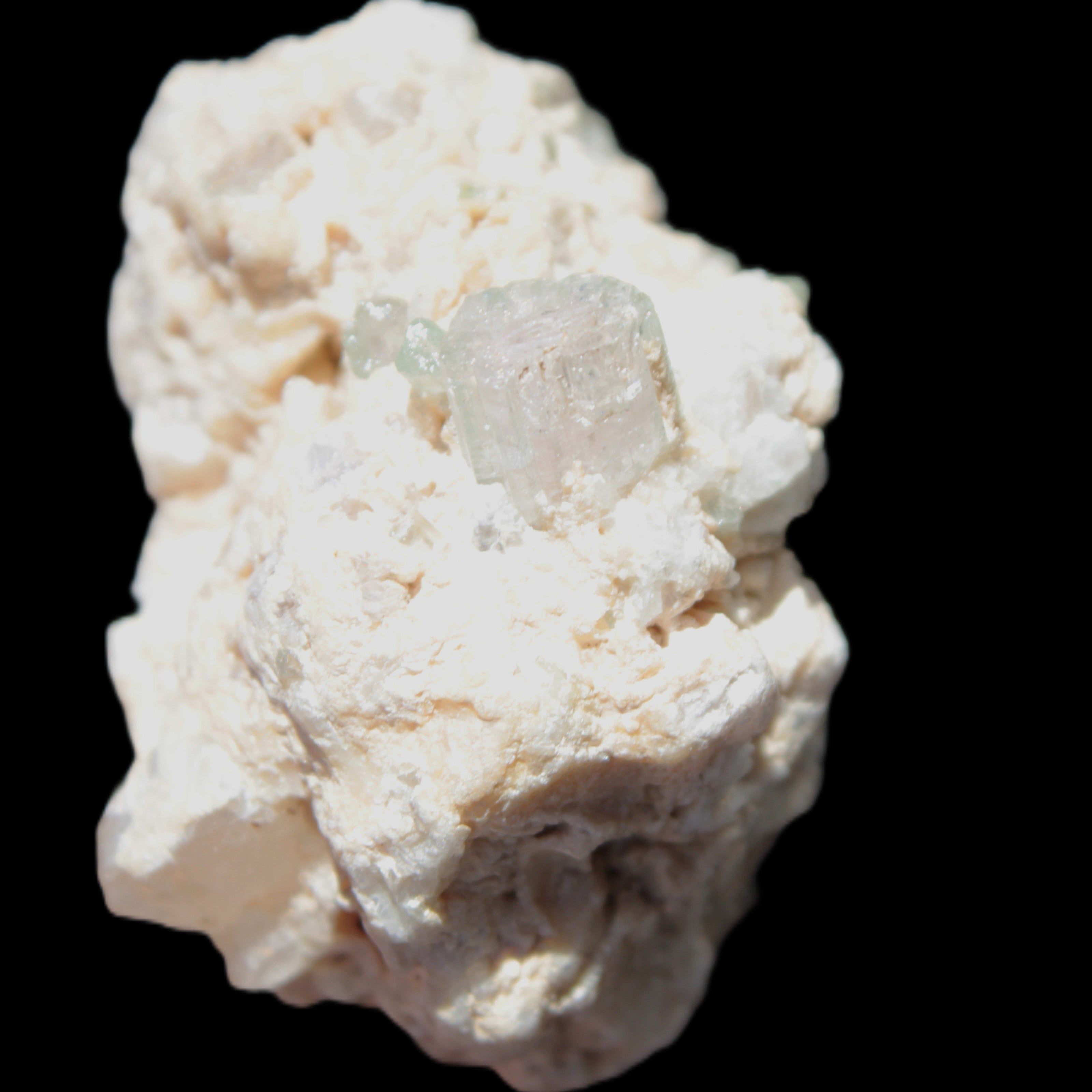 Aquamarine and Mica cluster 42*31*26mm 156ct 31.5g in bright sunshine - Rocks and Things Store