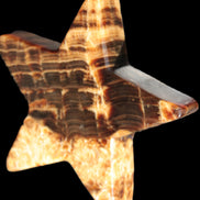 Chocolate Calcite Star 103*18mm 237.7g in very bright sunshine -  Rocks and Things Store