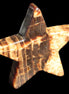 Chocolate Calcite Star 103*18mm 237.7g in very bright sunshine -  Rocks and Things Store