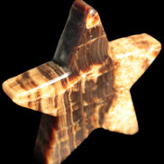 Chocolate Calcite Star 103*18mm 237.7g in very bright sunshine -  Rocks and Things Store