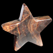 Chocolate Calcite Star 103*19mm 243.3g in very bright sunshine - Rocks and Things Store
