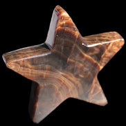 Chocolate Calcite Star 103*19mm 243.3g in very bright sunshine - Rocks and Things Store