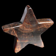Chocolate Calcite Star 103*19mm 243.3g in very bright sunshine - Rocks and Things Store