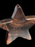 Chocolate Calcite Star 103*19mm 243.3g in very bright sunshine - Rocks and Things Store