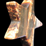 Chocolate Calcite Star 103*18mm 249.6g in bright sunshine - Rocks and Things Store