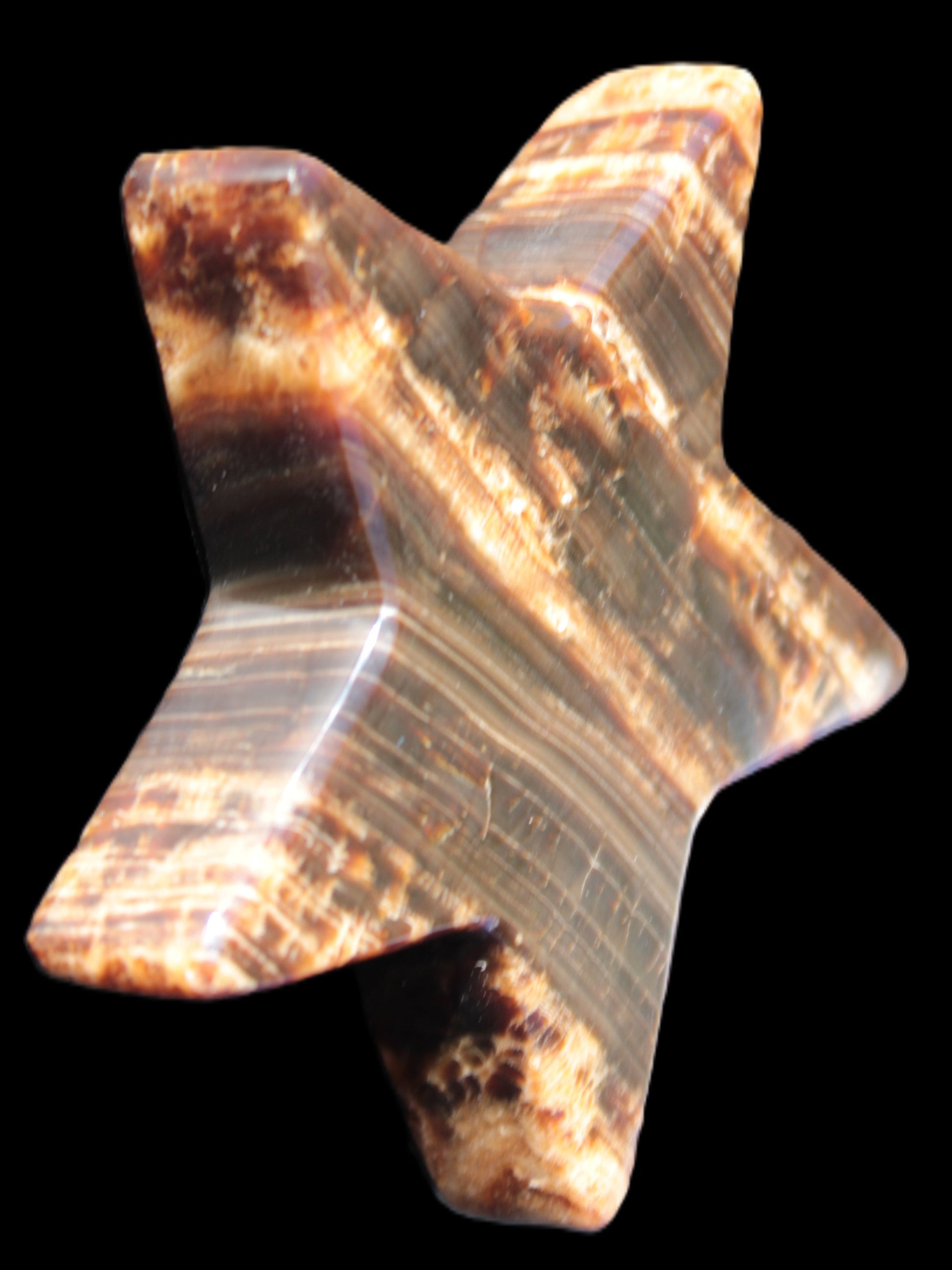 Chocolate Calcite Star 103*18mm 249.6g Rocks and Things Store