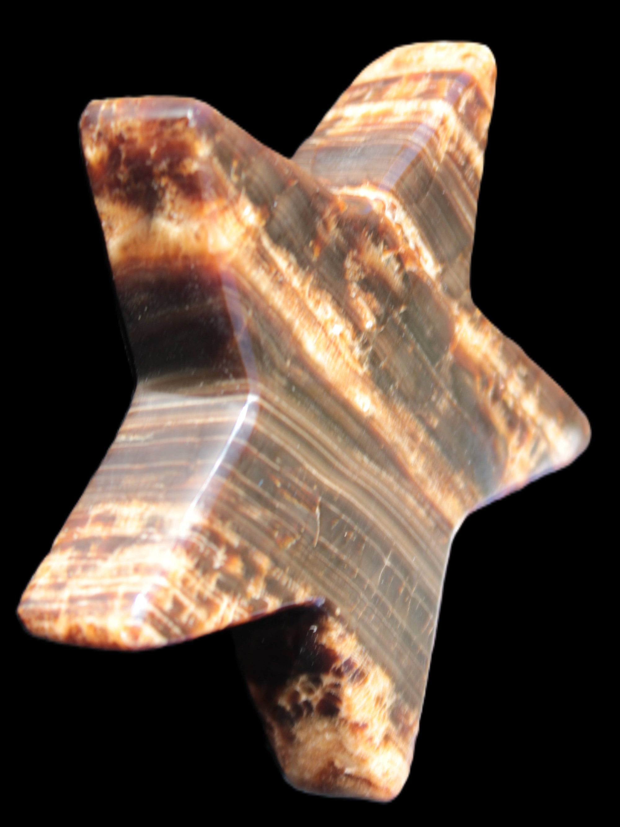 Chocolate Calcite Star 103*18mm 249.6g Rocks and Things Store