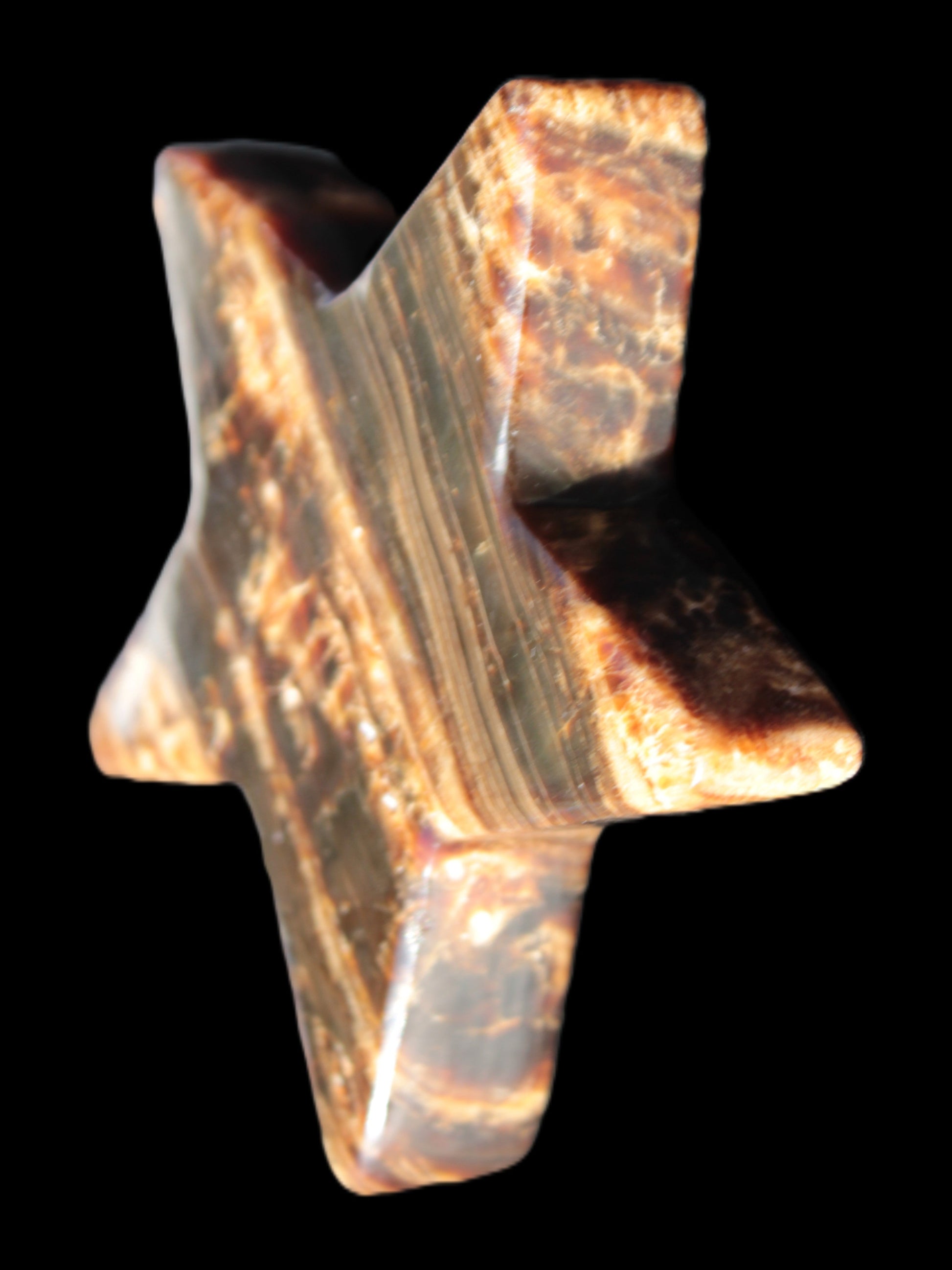 Chocolate Calcite Star 103*18mm 249.6g Rocks and Things Store