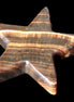 Chocolate Calcite Star 105*20mm 266.5g in bright sunlight - Rocks and Things Store