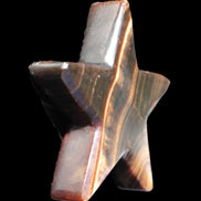 Chocolate Calcite Star 105*20mm 266.5g in bright sunlight - Rocks and Things Store
