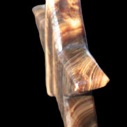 Chocolate Calcite Star 105*20mm 266.5g in bright sunlight - Rocks and Things Store