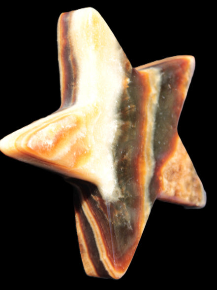Chocolate Calcite Star 105*19mm 244g Rocks and Things Store