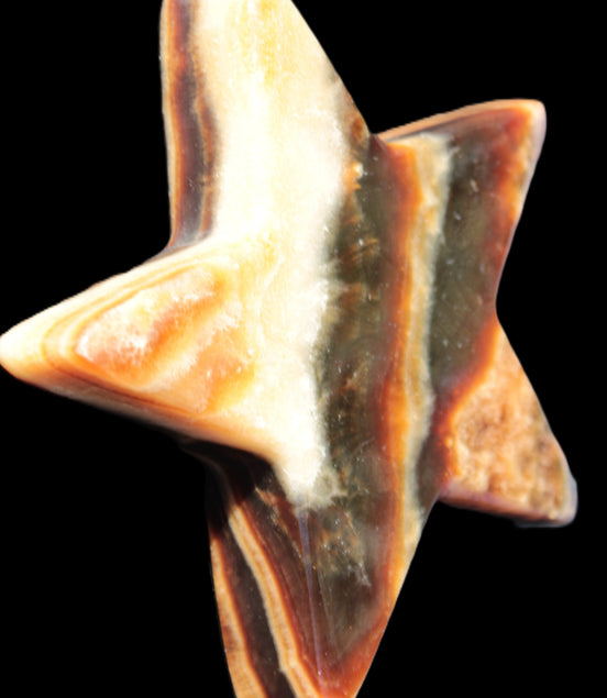 Chocolate Calcite Star 105*19mm 244g Rocks and Things Store