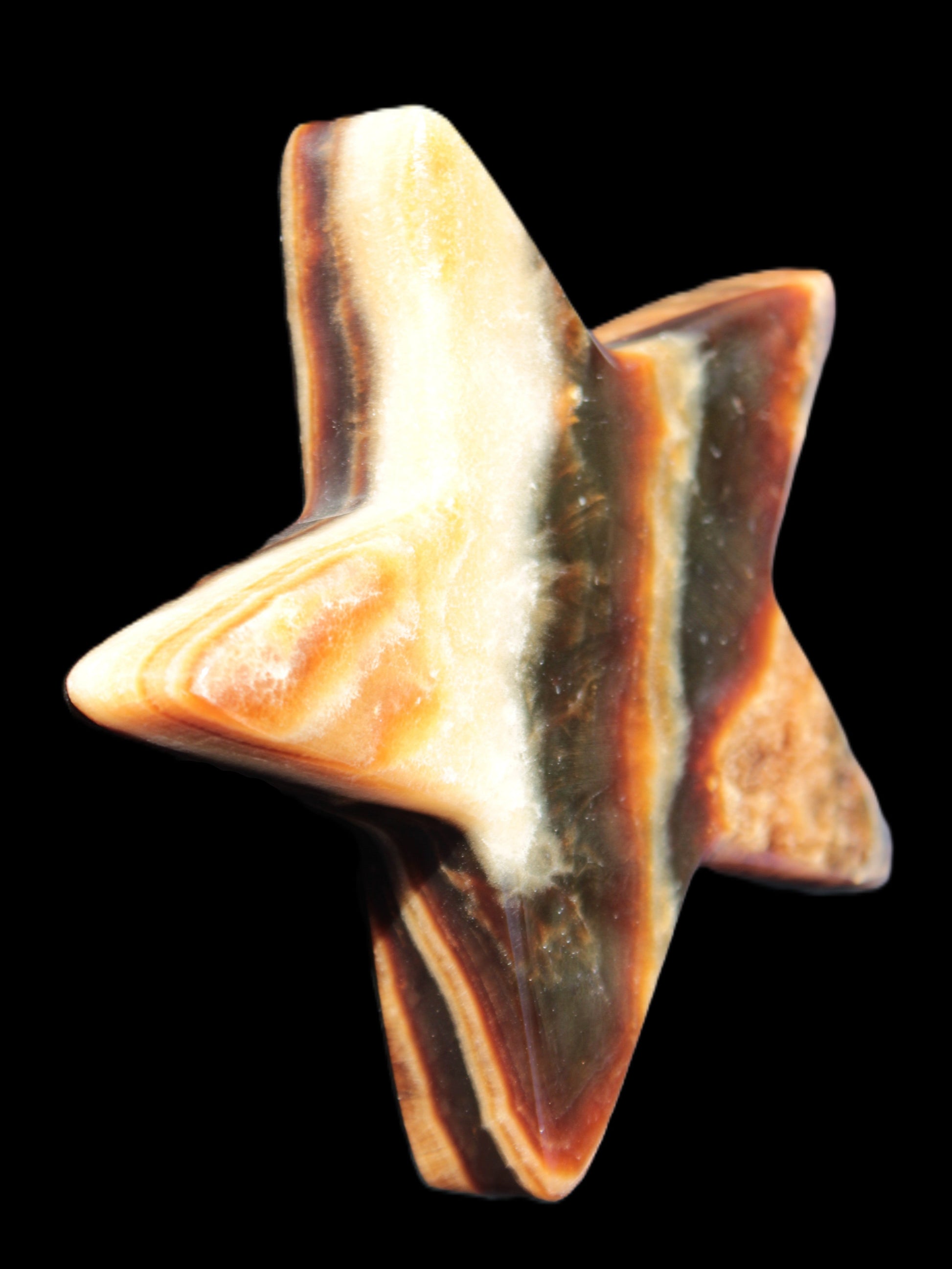 Chocolate Calcite Star 105*19mm 244g Rocks and Things Store