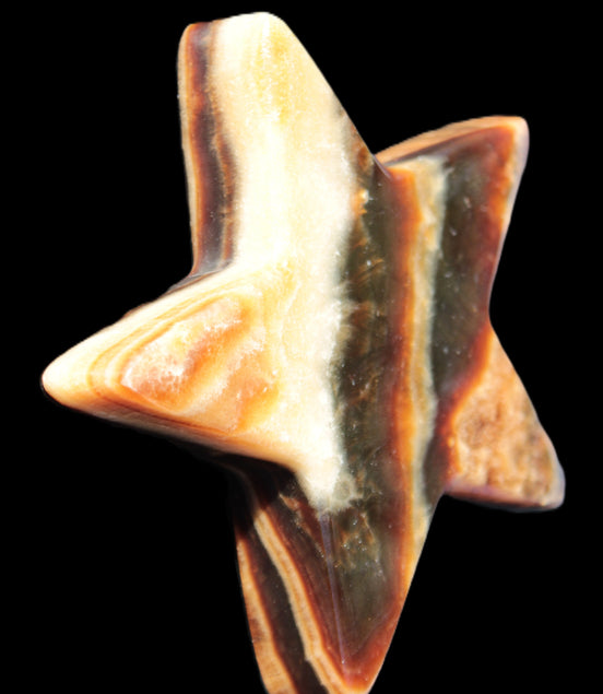 Chocolate Calcite Star 105*19mm 244g Rocks and Things Store